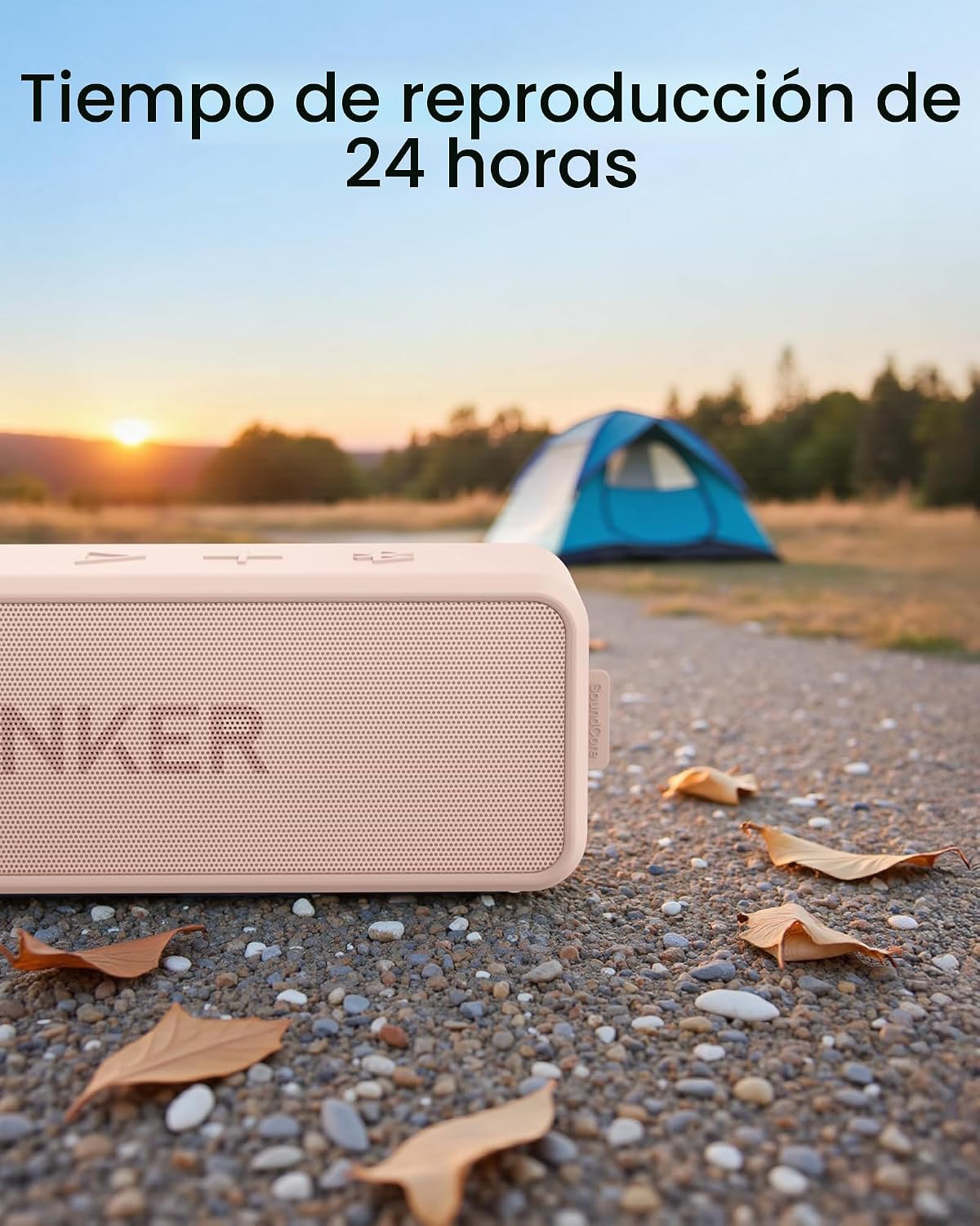 Anker Soundcore 2 Altavoz Bluetooth portátil con sonido estéreo, Bl...
