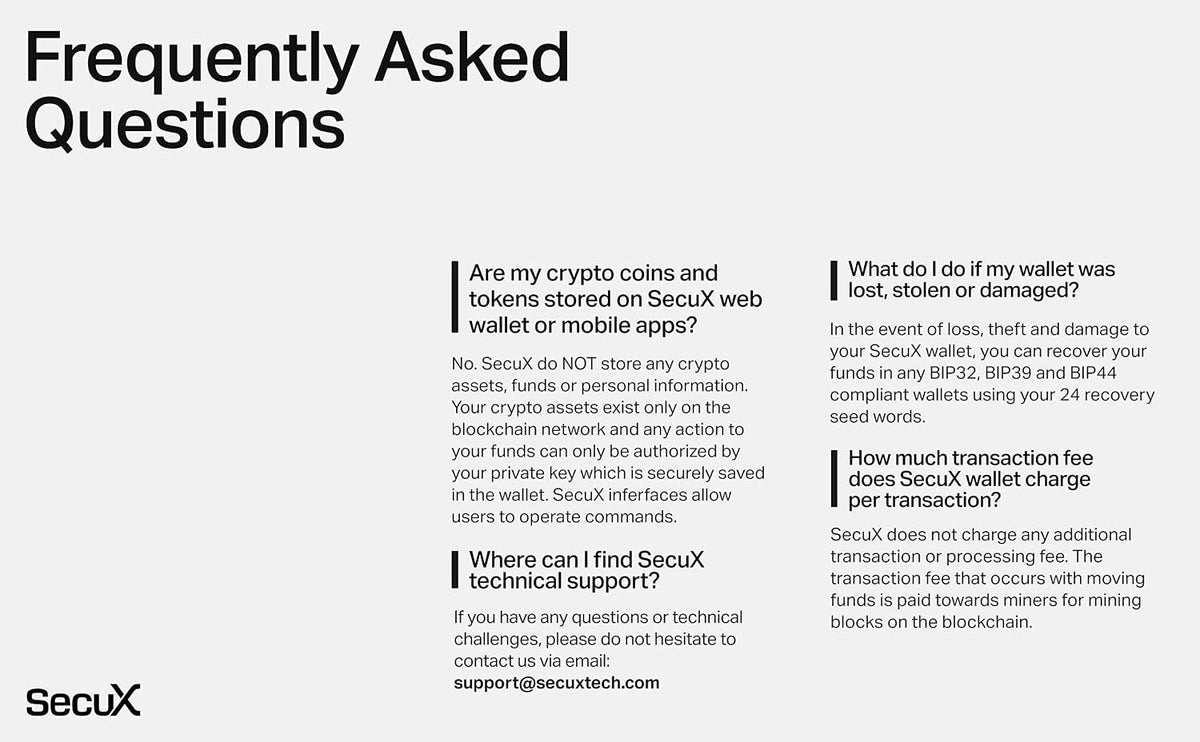 SecuX Cartera de hardware de criptoactivos W10: la solución ideal p...