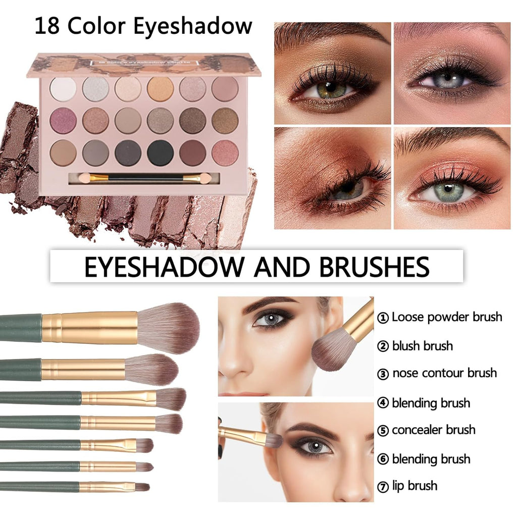 Juego de maquillaje para adolescentes, kit de maquillaje para mujer...