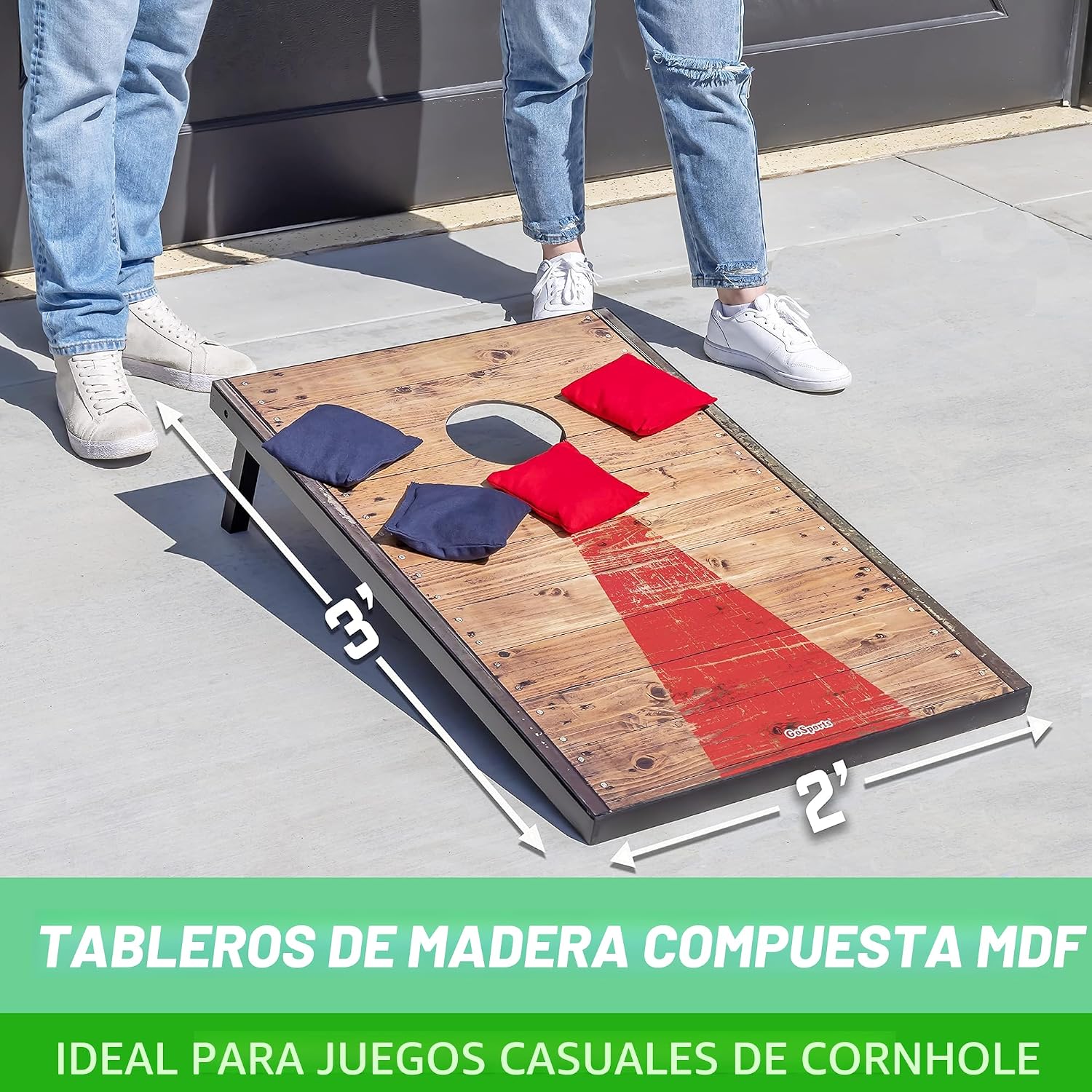 Juegos de Cornhole portátiles GoSports, 8 estilos \u2013 Elija 4 x...