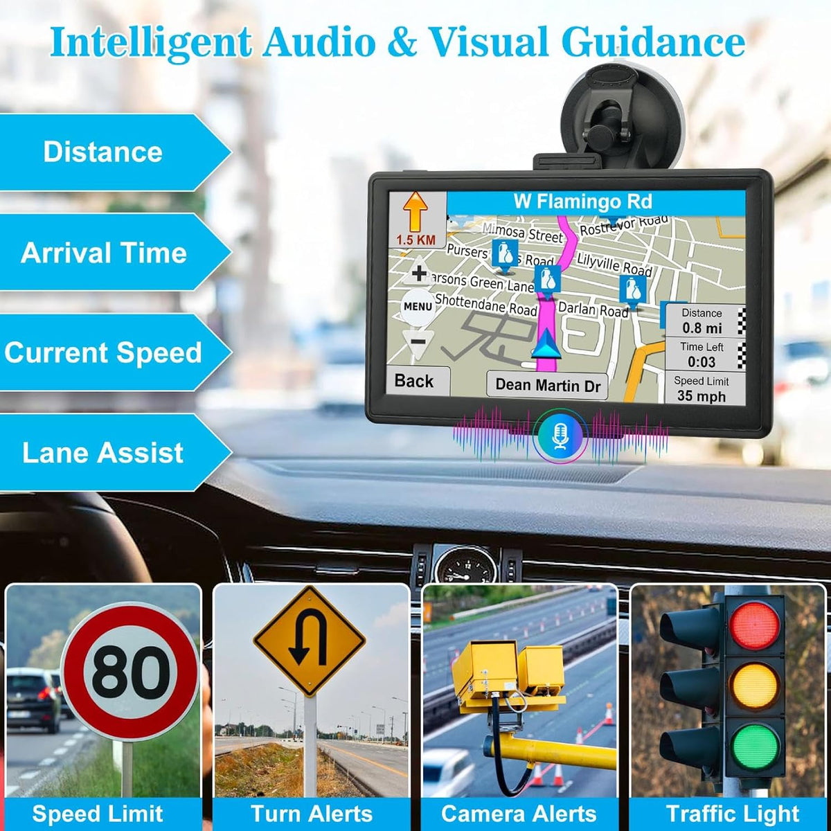Jimtour Navegador GPS para camión de coche \u2013 Sistema de navega...