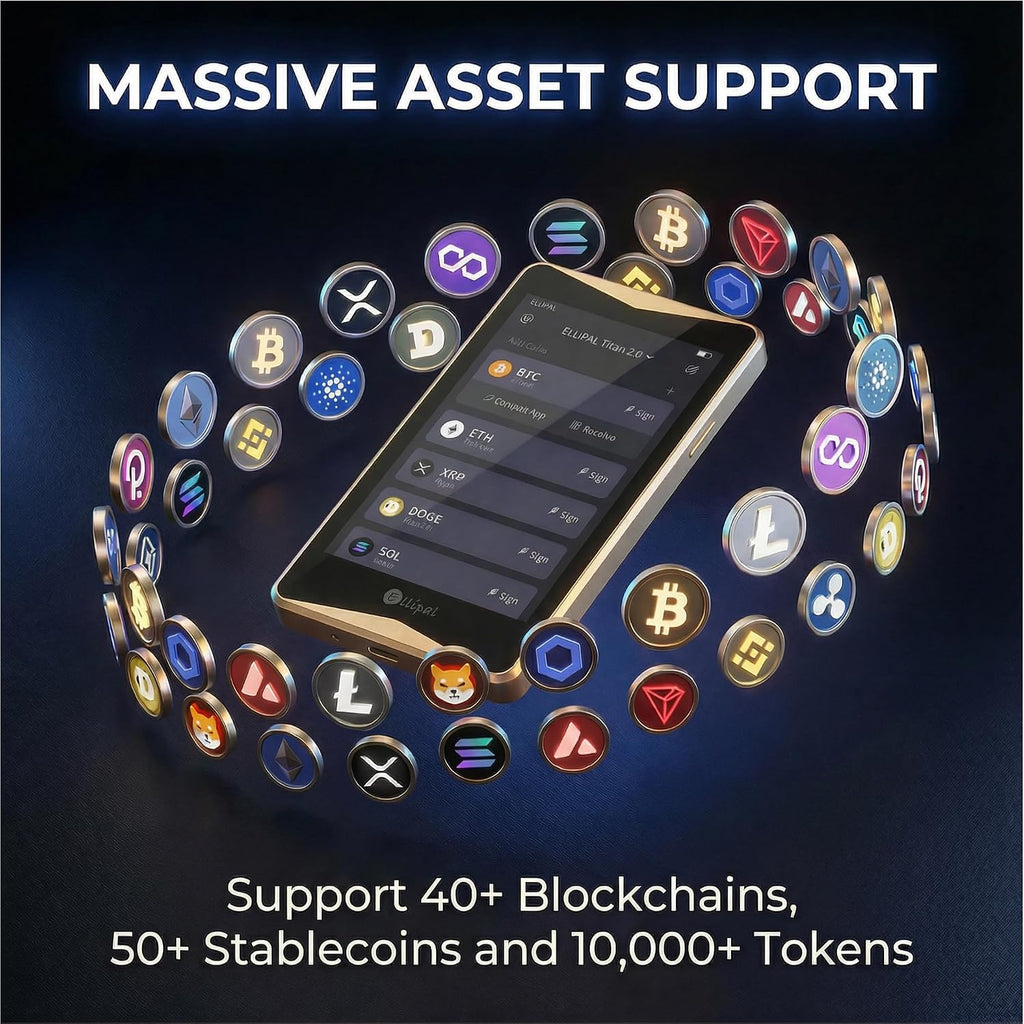 ELLIPAL Titan 2.0 Air-Gapped Crypto Wallet - Cartera fría para Bitc...