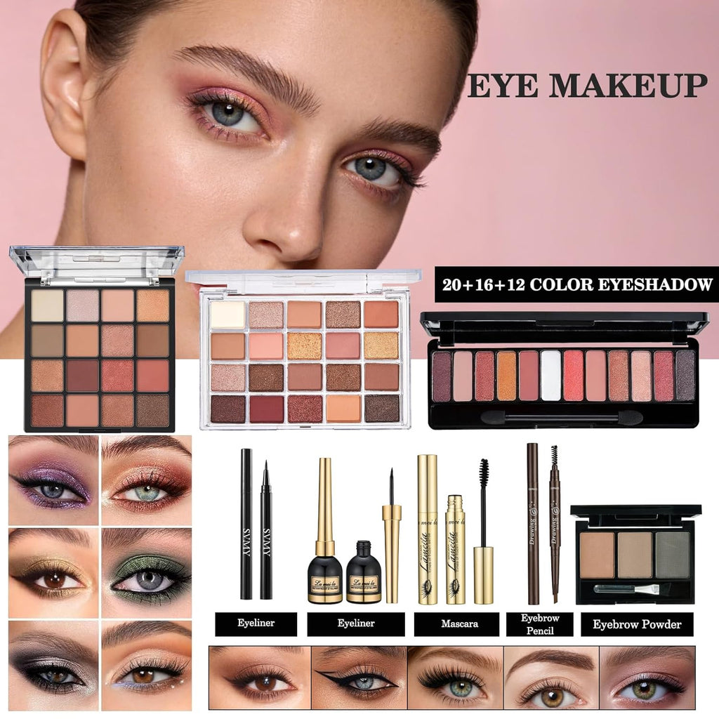 Kit de maquillaje todo en uno para mujeres, kit completo de maquill...