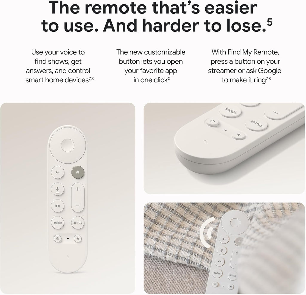 Google TV Streamer 4K - Entretenimiento de transmisión rápida en tu...