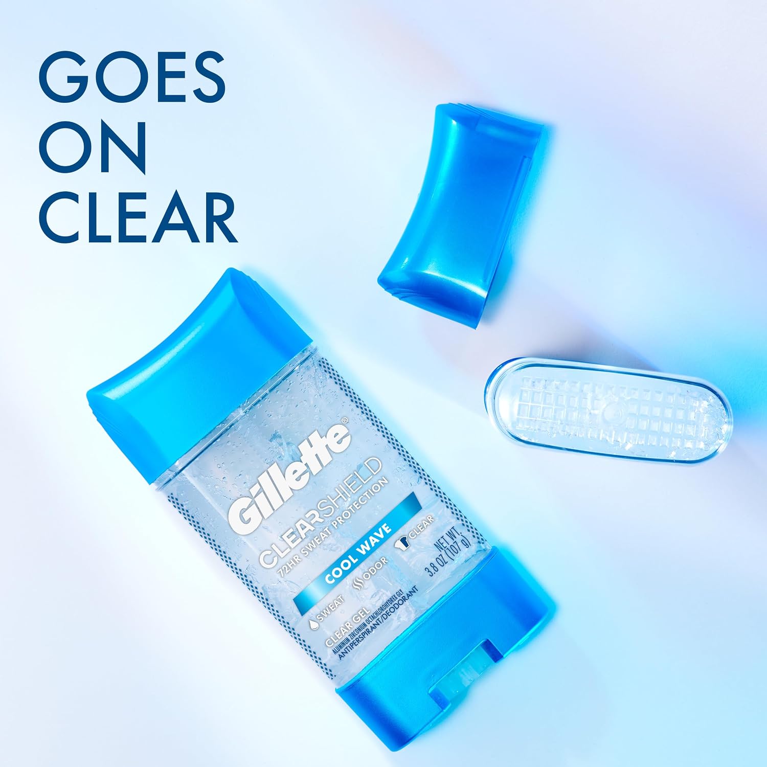 Gillette Gel transparente antitranspirante\/desodorante (paquete de 6)