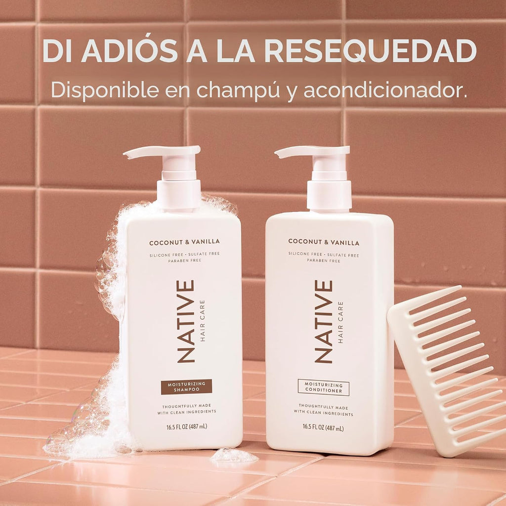 Native Champú y acondicionador de coco y vainilla contienen ingredi...