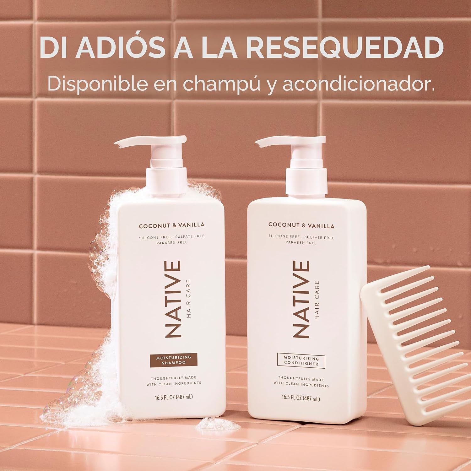 Native Champú y acondicionador de coco y vainilla contienen ingredi...
