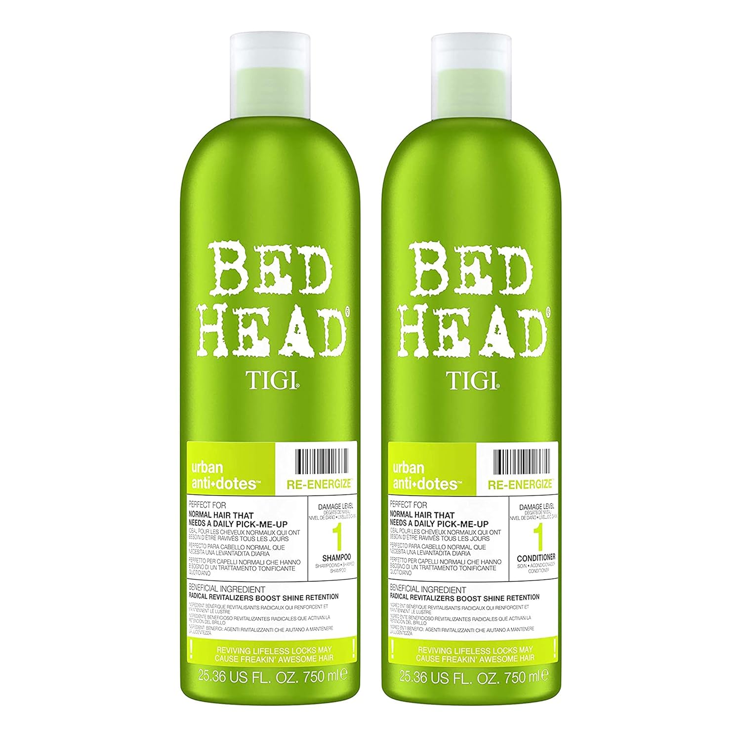 Champú y acondicionador diario reenergizante Urban Antidotes de Bed...