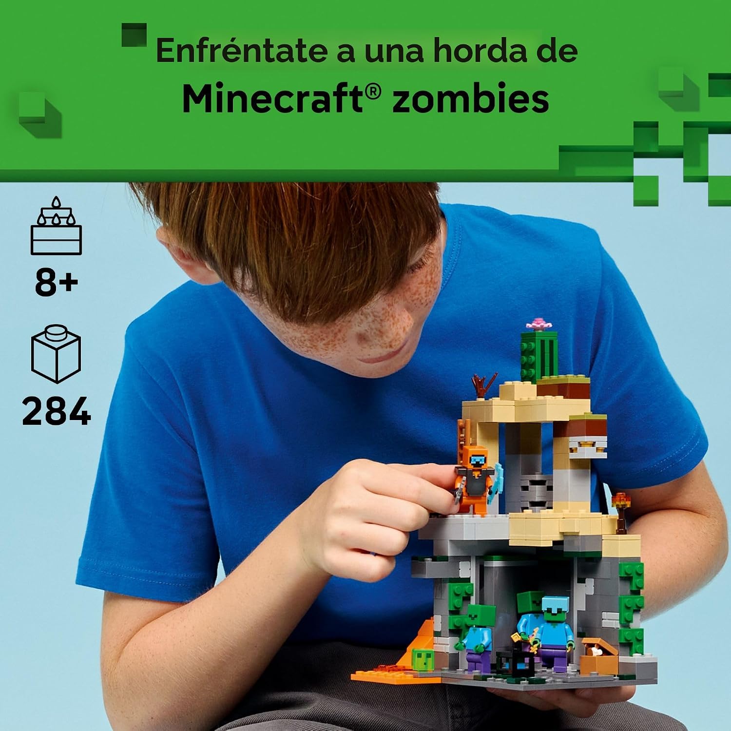 LEGO Minecraft Zombie Dungeon - Juguete de construcción y simulació...