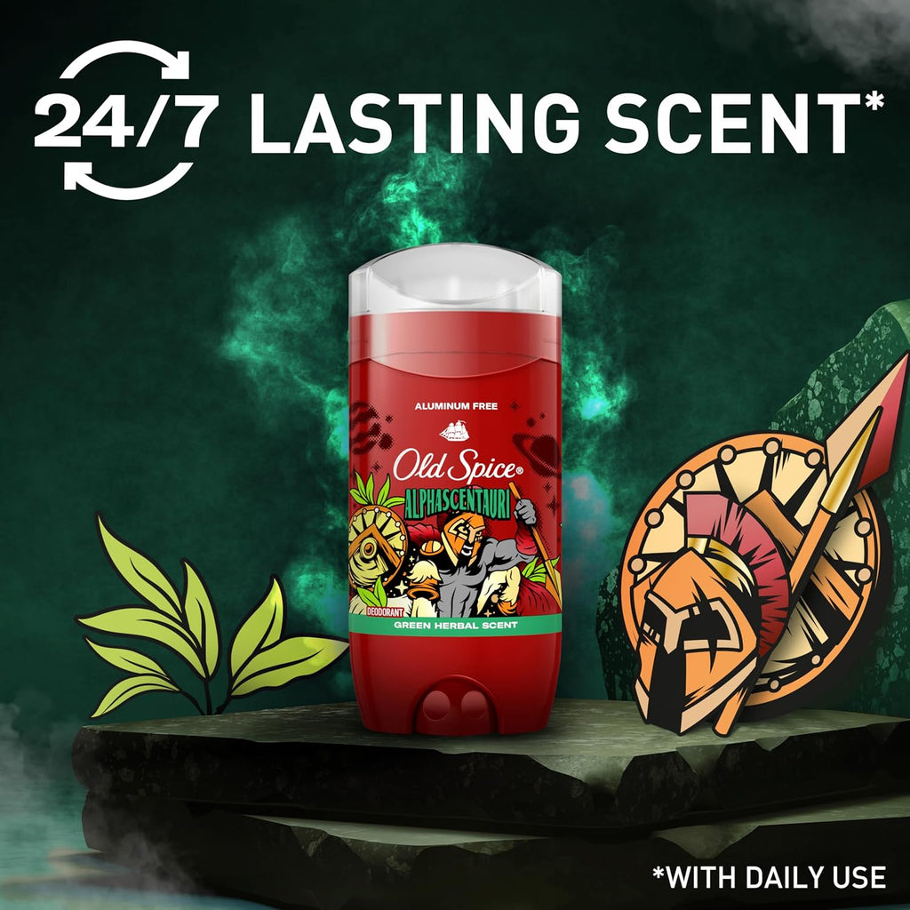 Old Spice Desodorante sin aluminio para hombres, protección contra...