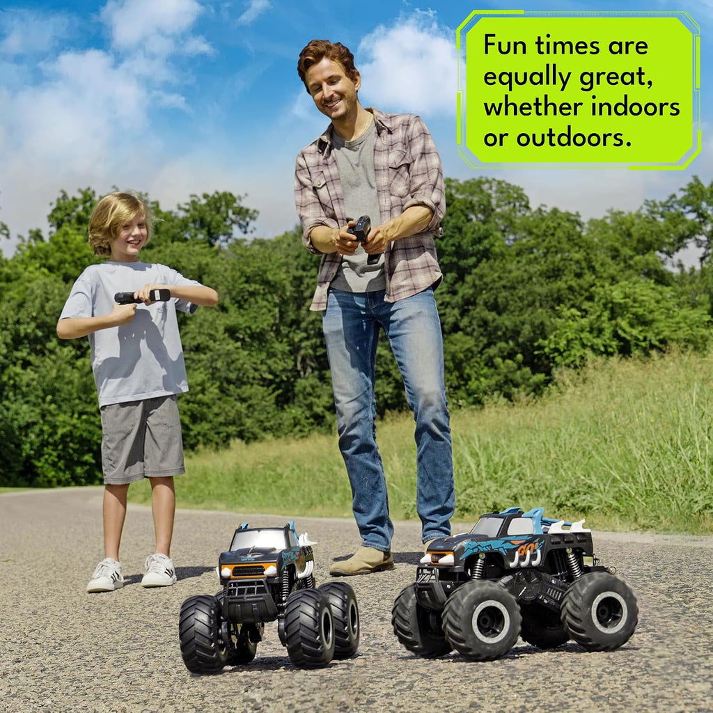 Threeking 1:16 Coches de juguete impermeables RC Monster Truck Cami...