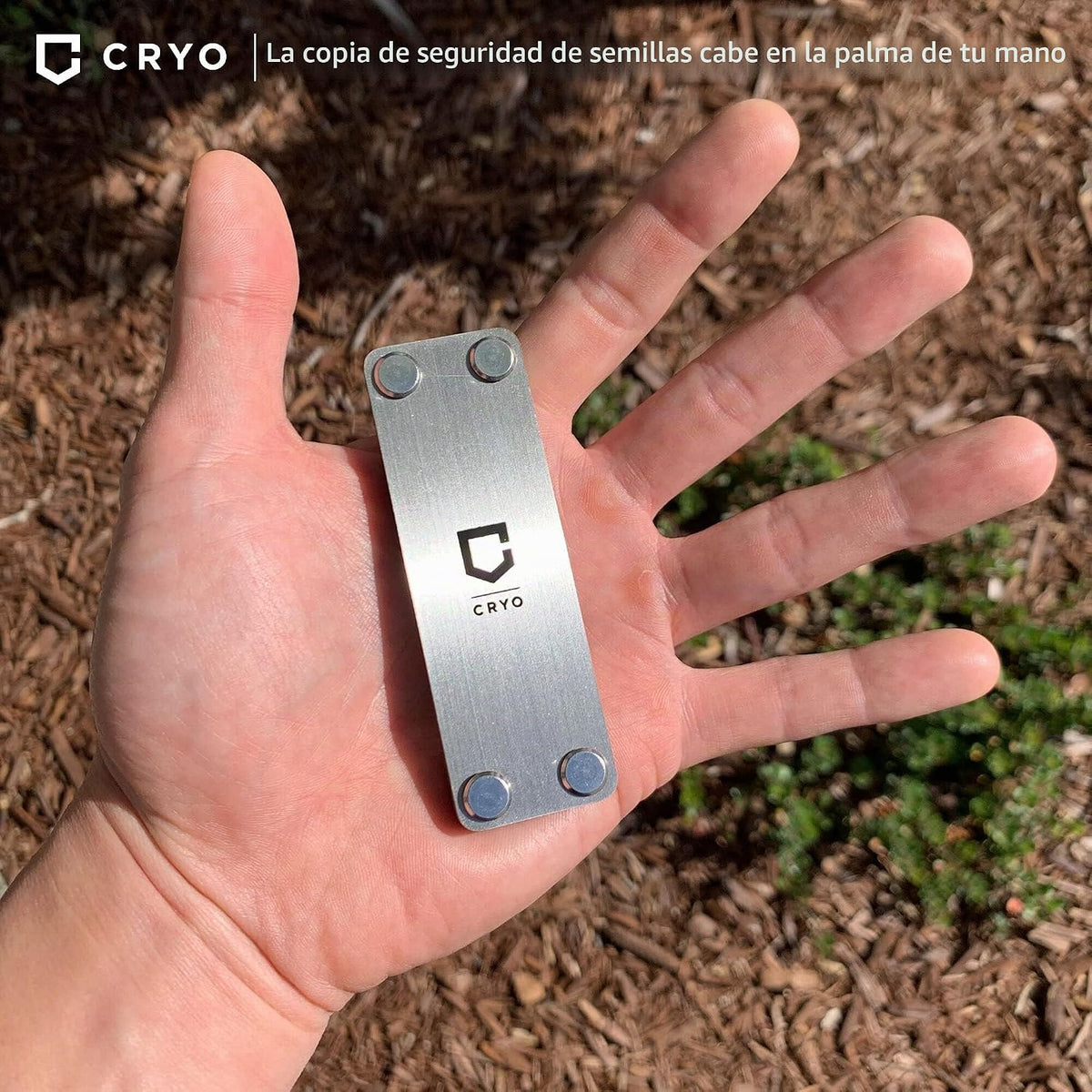 CRYO Placa de metal de almacenamiento de frases criptográficas \u20...