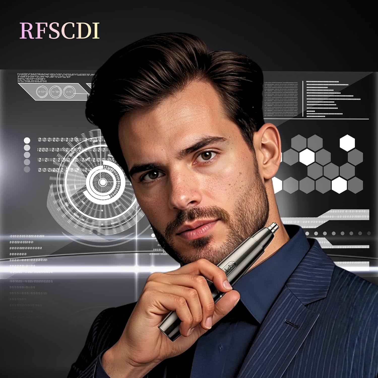RFSCDI Cortadora de pelo de nariz 5 en 1 para hombres, recortadora...
