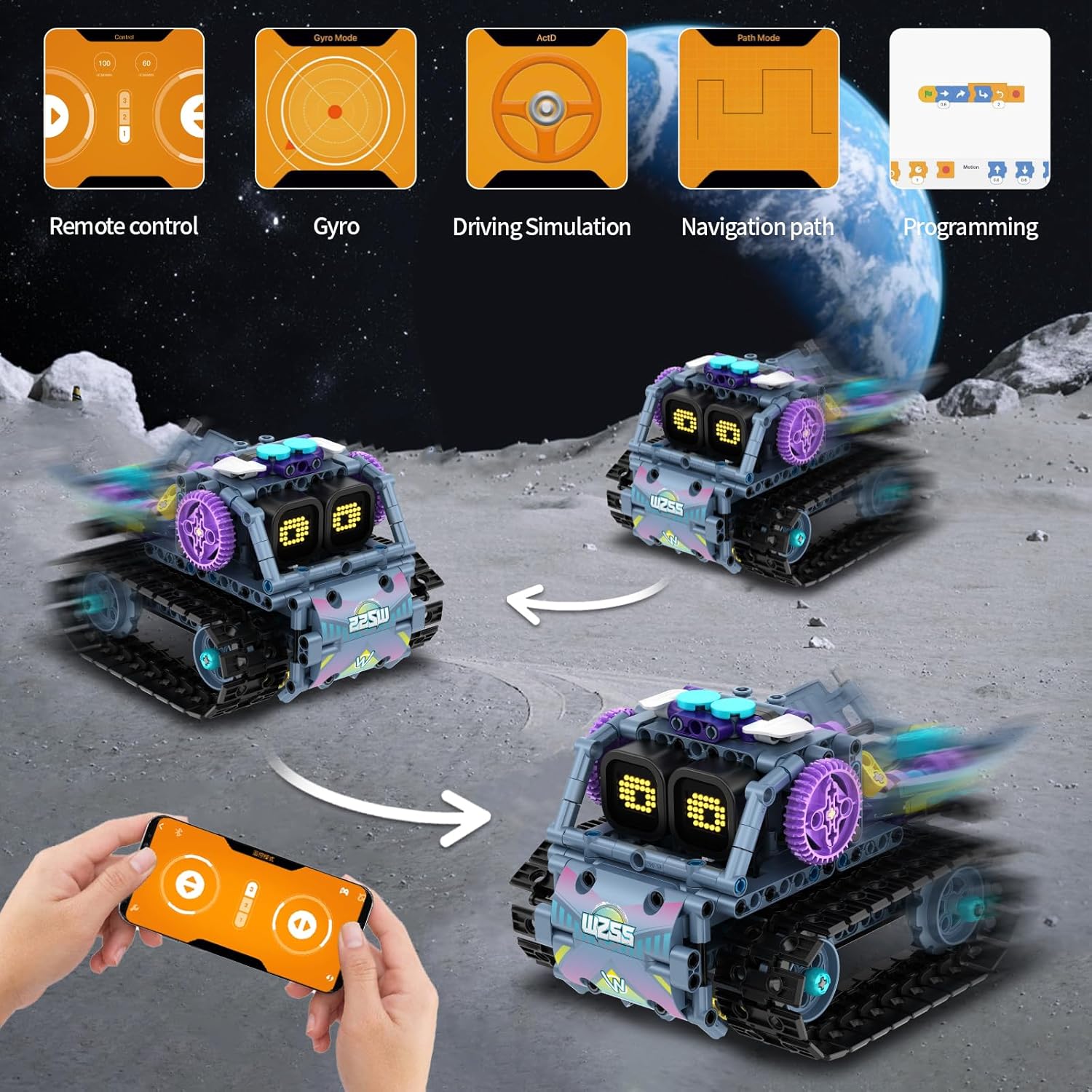QHECTTY Kit de construcción de robot STEM para niños de 6 a 14 años...