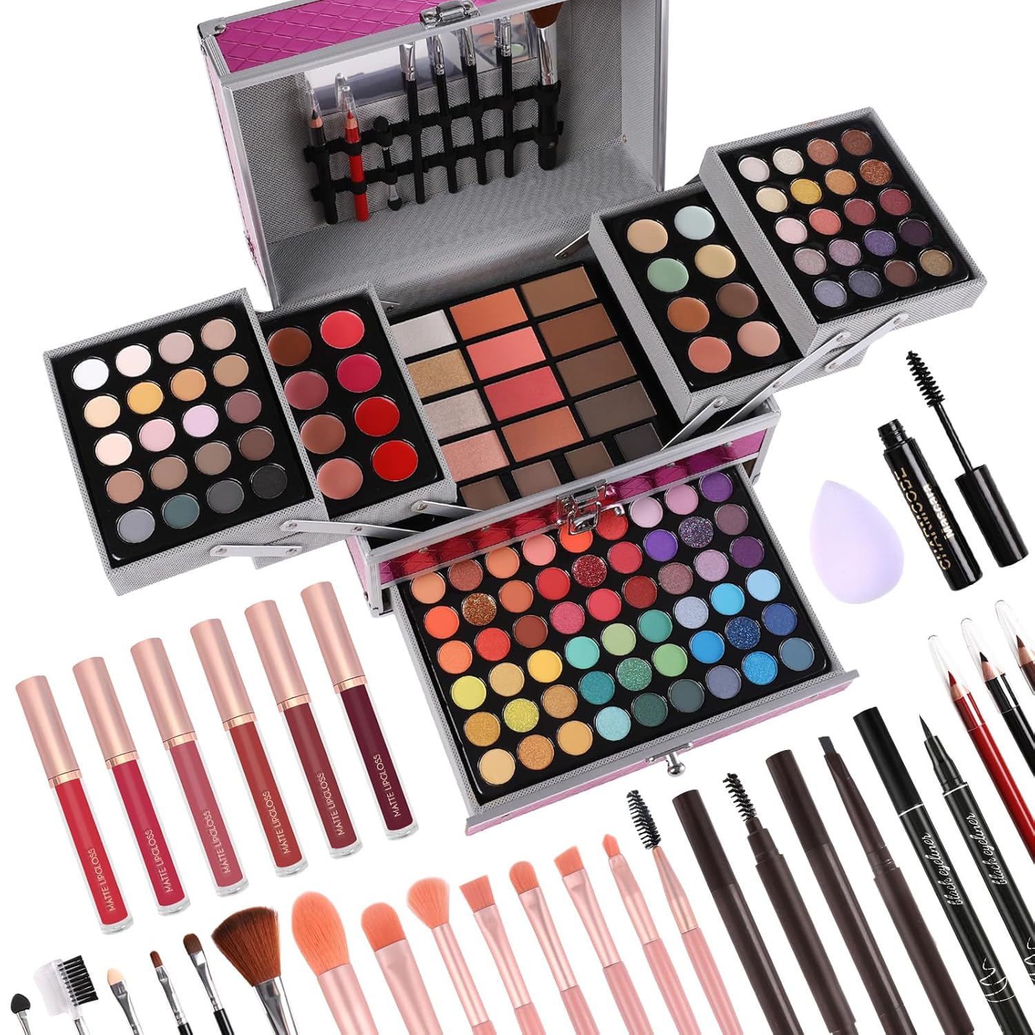 Set de regalo de maquillaje para mujeres y niñas, kit de maquillaje...