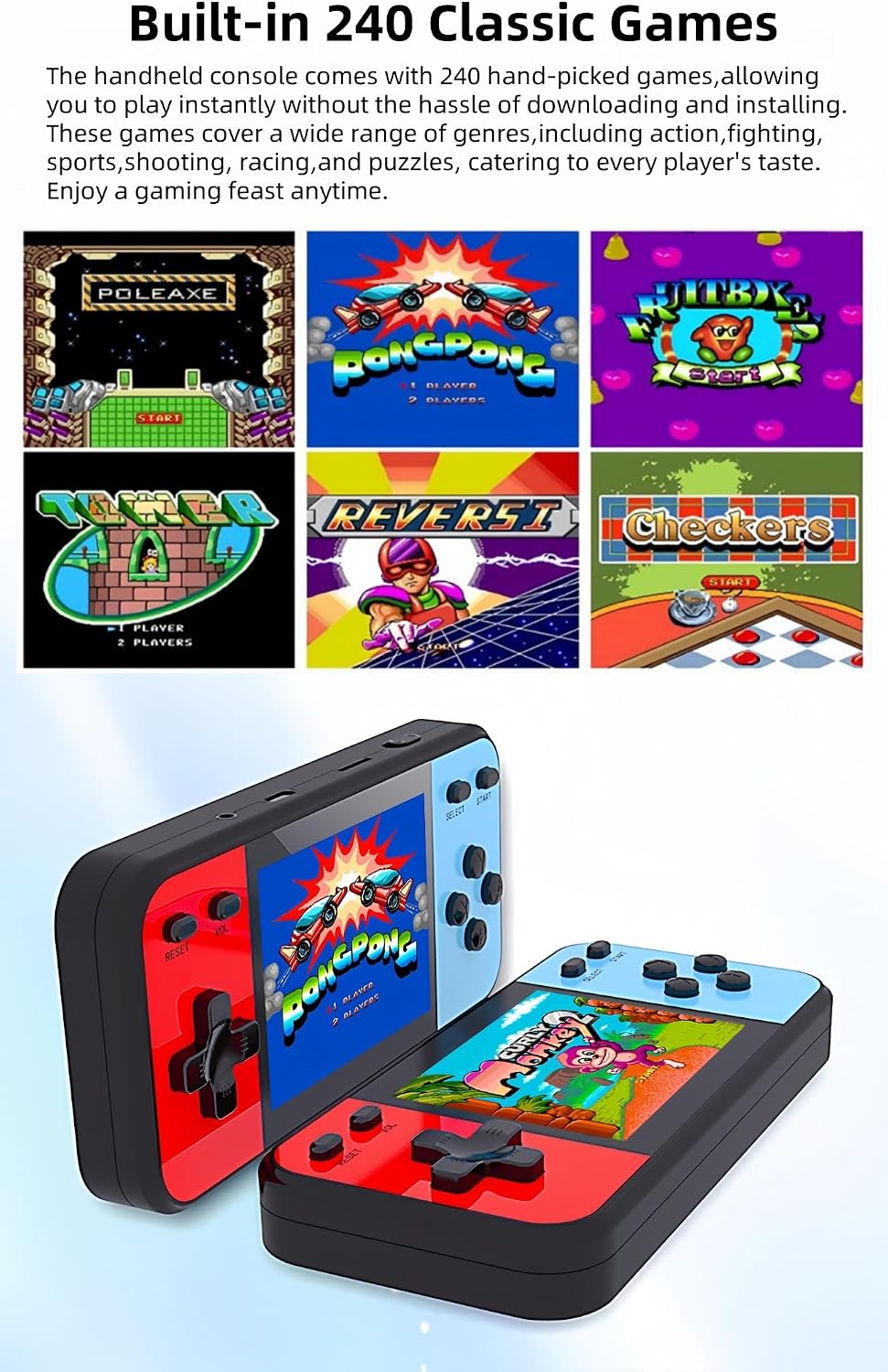 JXD Mini Consola de Videojuegos Retro con Pantalla LCD de 3 Pulgada...