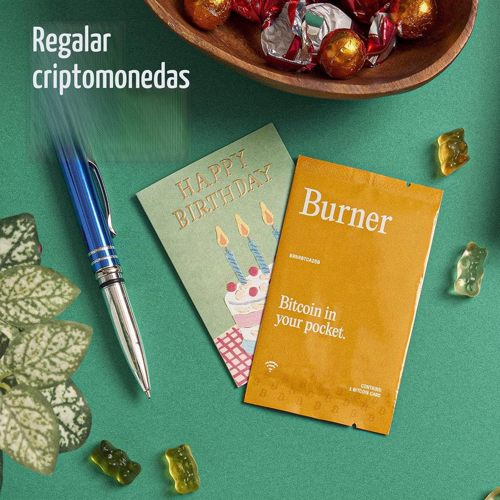 Bitcoin Crypto Wallet - Tarjeta criptográfica recargable física | A...