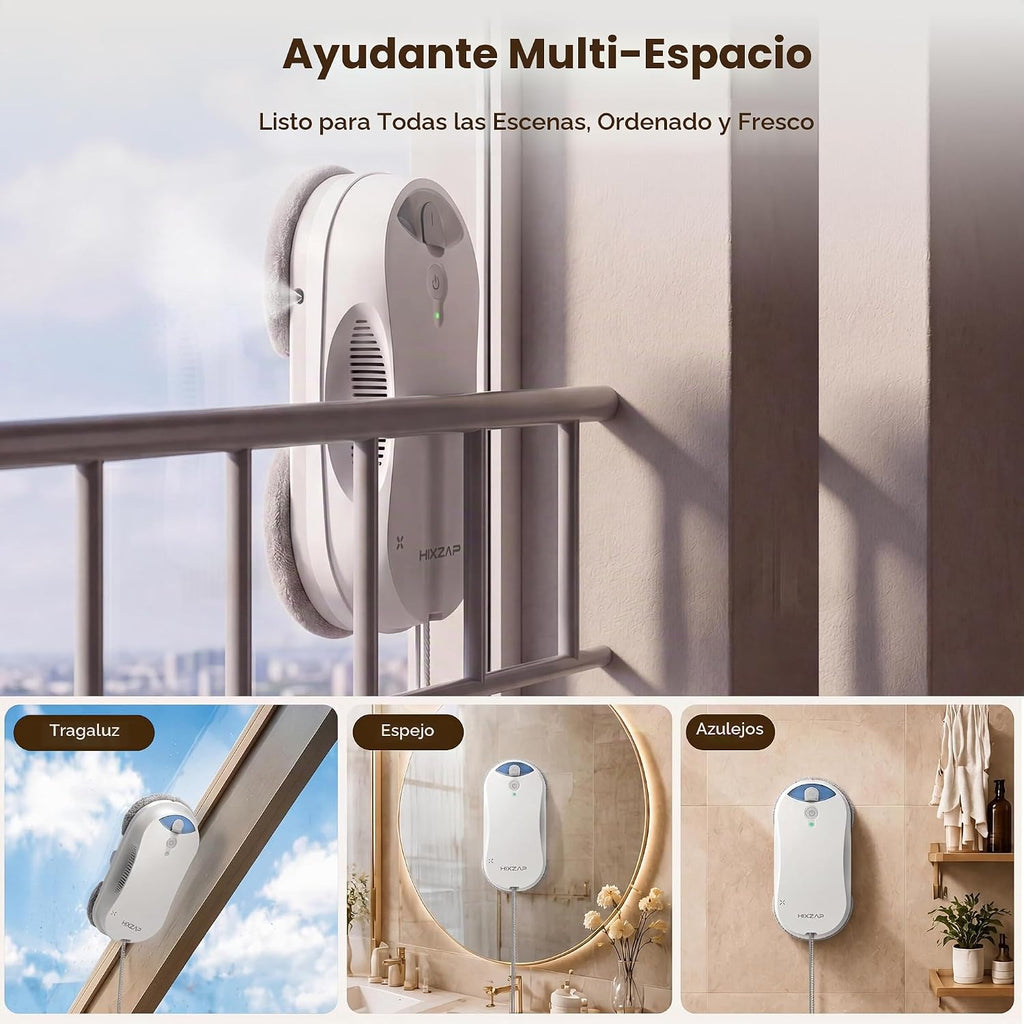 Robot de limpieza de ventanas X6 para ventanas altas, interior\/ext...
