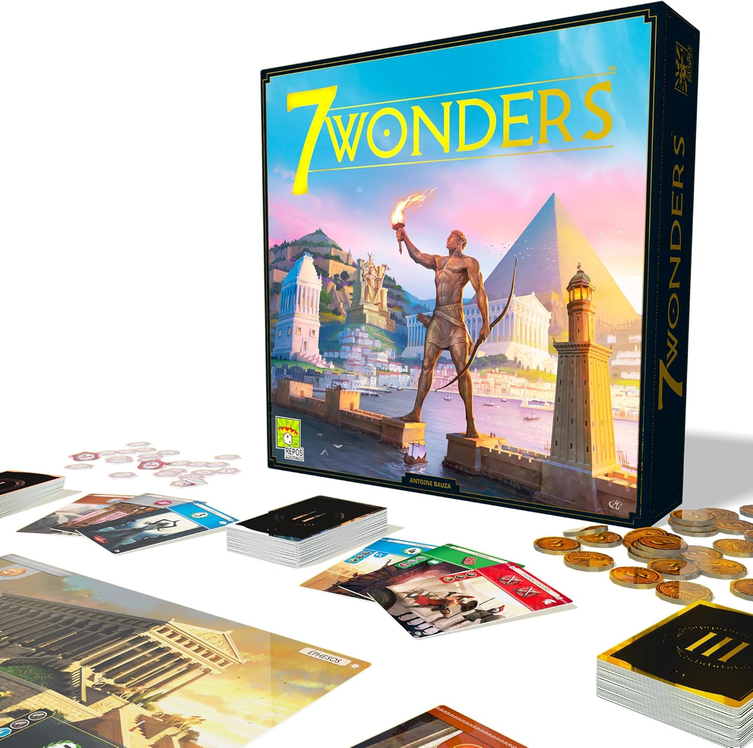 Asmodee Juego de mesa 7 Wonders (nueva edición) - Lleva tu civiliza...