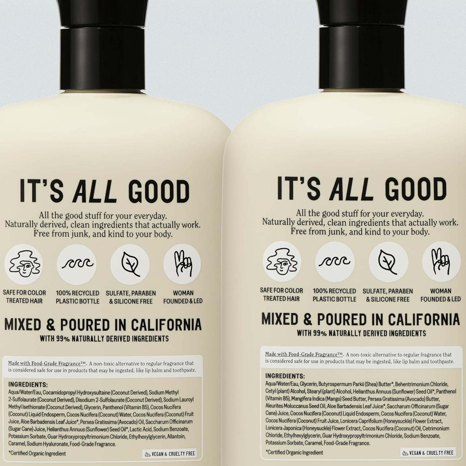 California Naturals - Champú y acondicionador de coco, natural, veg...