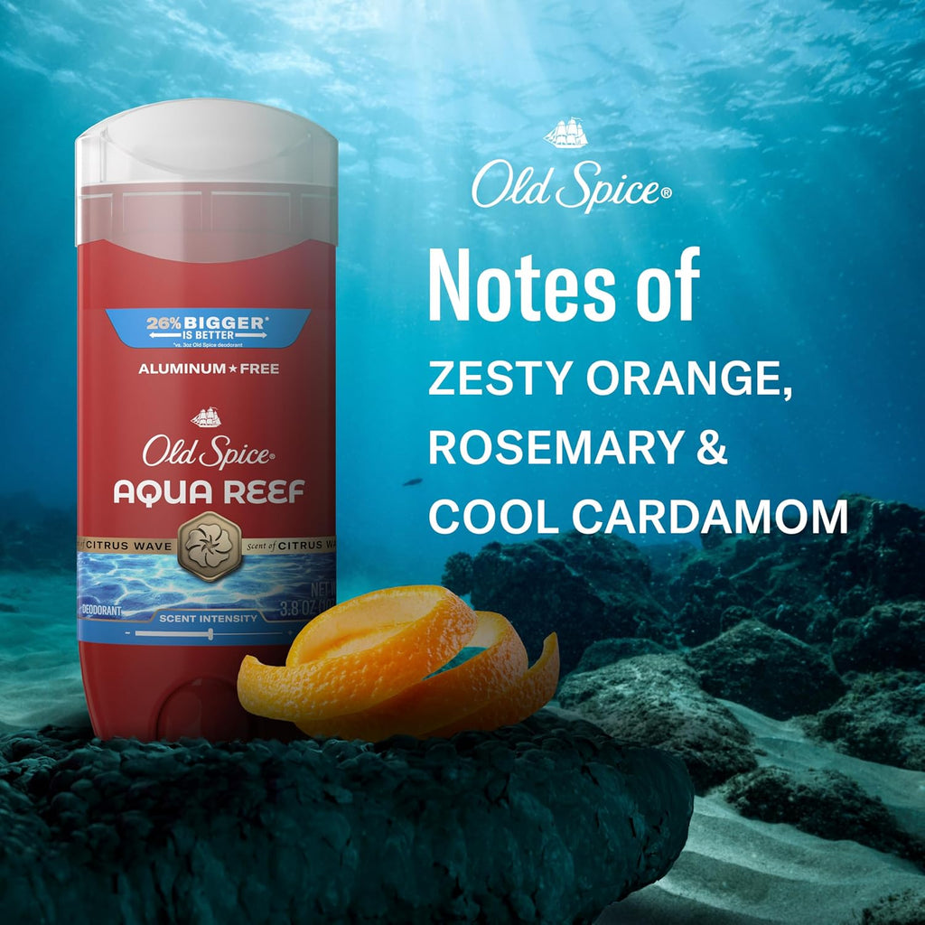 Old Spice Desodorante sin aluminio para hombres, protección contra...