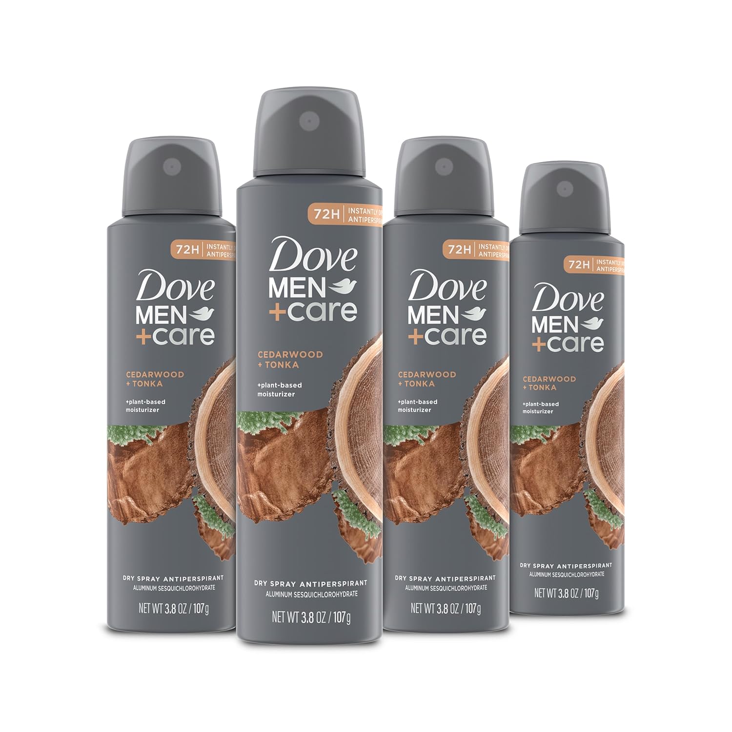 Antitranspirante en espray Dove Men+Care seco, madera de cedro + to...