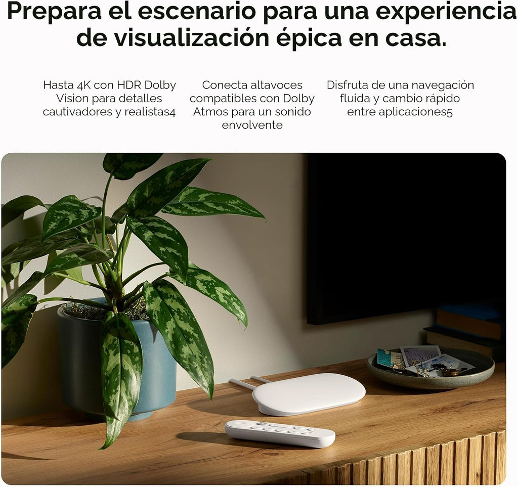 Google TV Streamer 4K - Entretenimiento de transmisión rápida en tu...