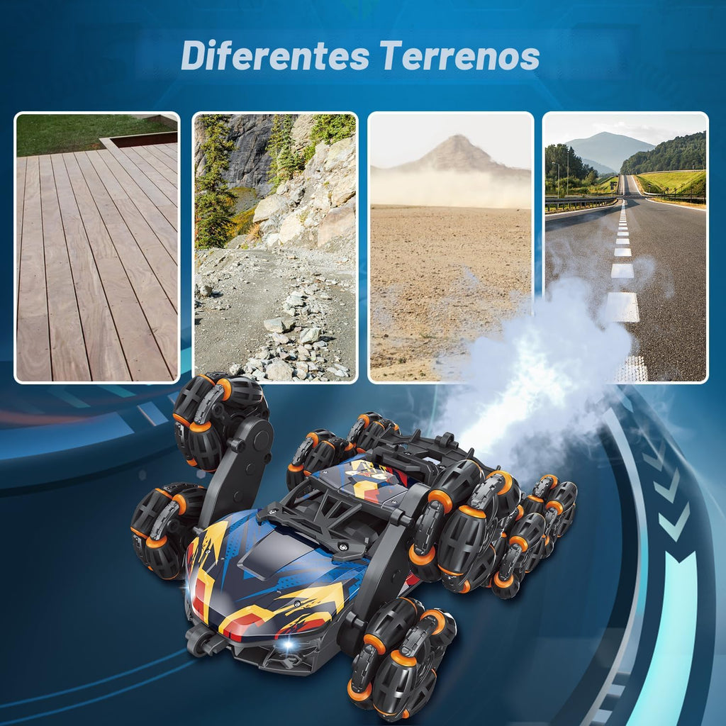 NEXBOX Enfriador de 8 ruedas controlado a mano juguetes de coche RC...