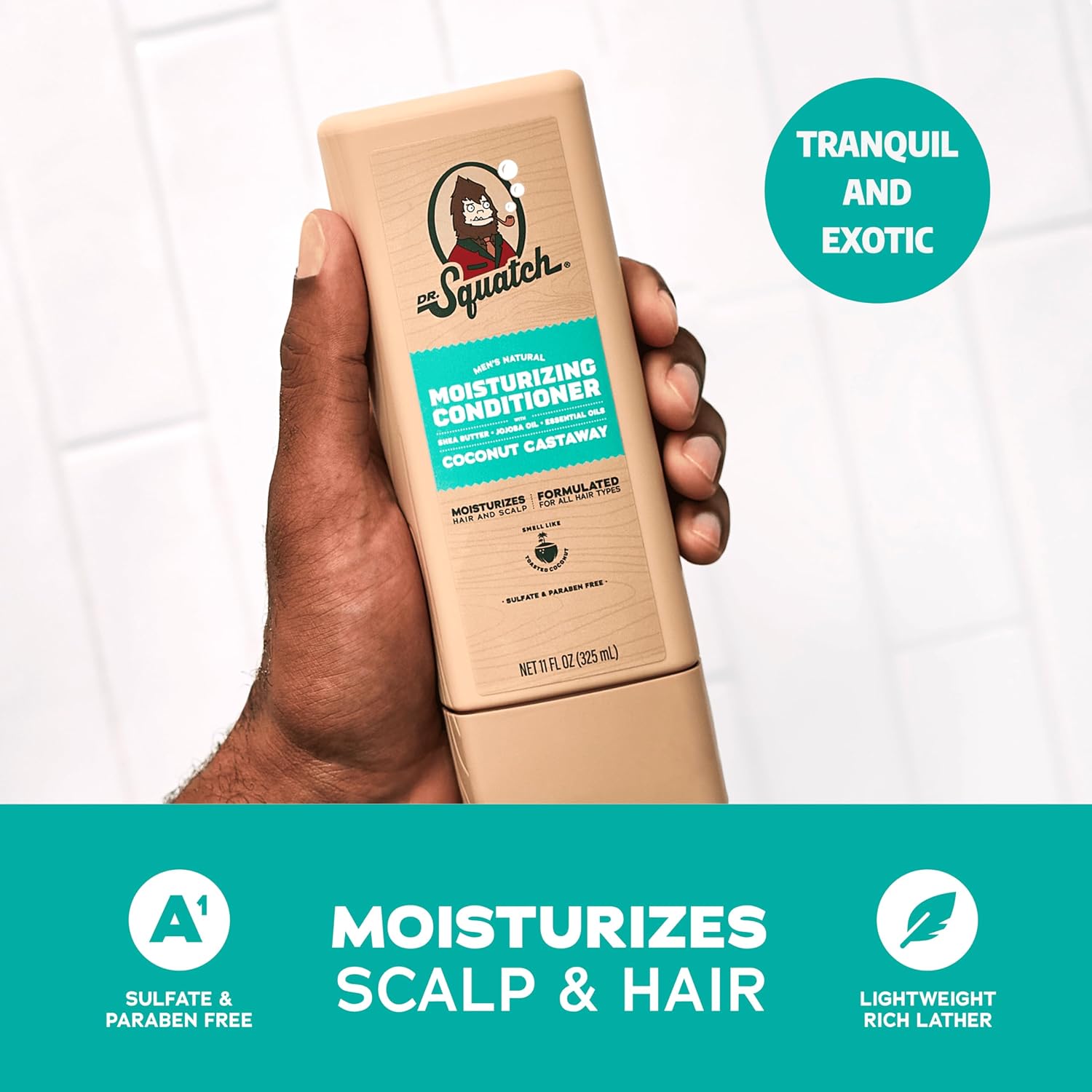 Dr. Squatch Paquete de Cabello Natural para Hombres - Cabello Salud...