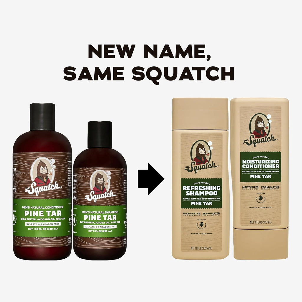 Dr. Squatch Paquete de Cabello Natural para Hombres - Cabello Salud...