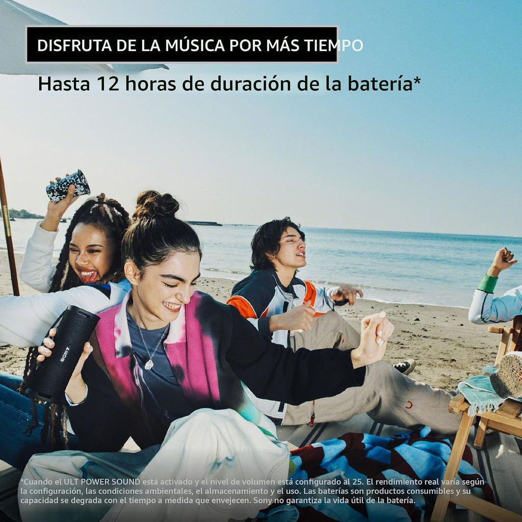 Sony ULT Field 1 - Altavoz Bluetooth portátil impermeable, graves m...