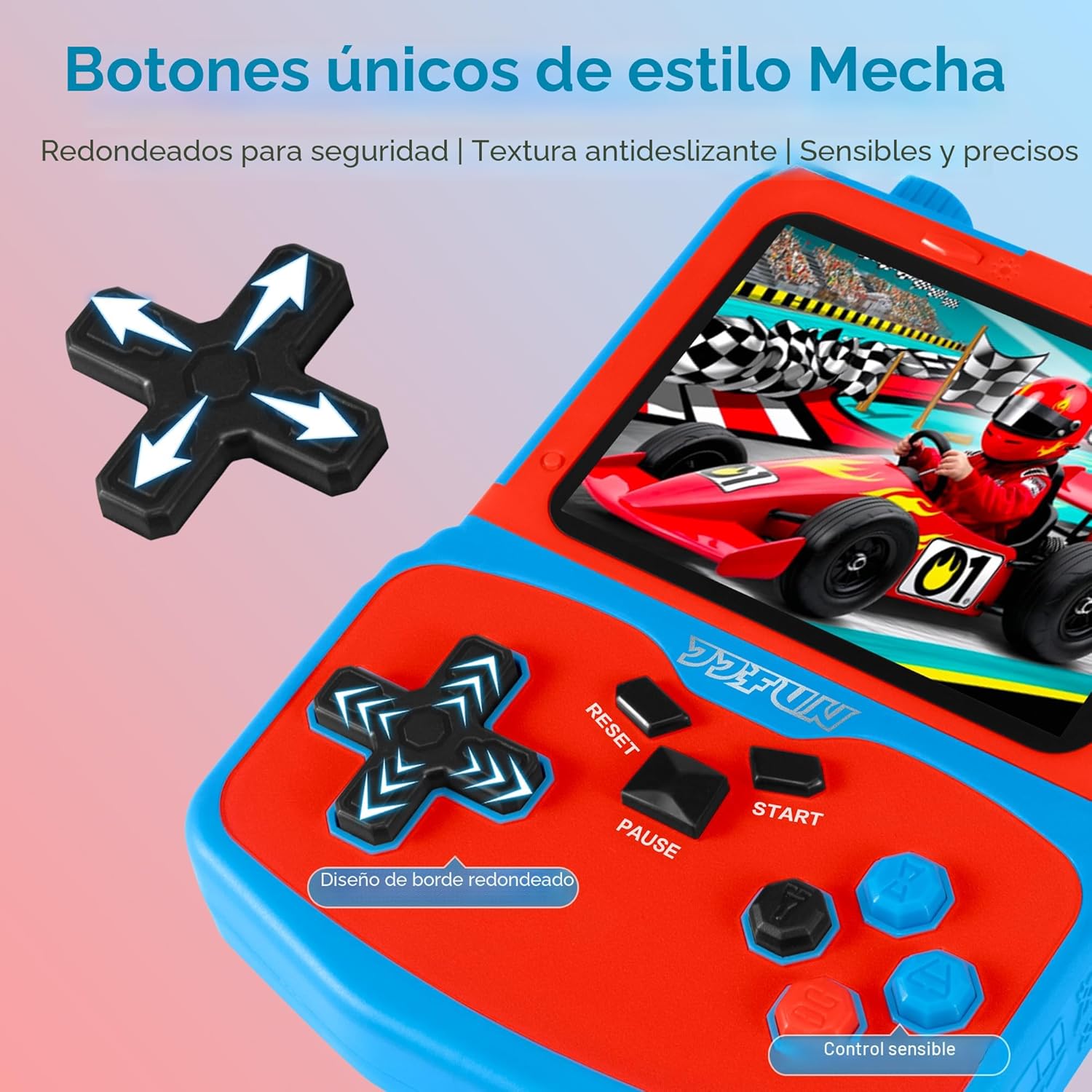 Consola de videojuegos portátil para niños, 220 juegos clásicos ret...