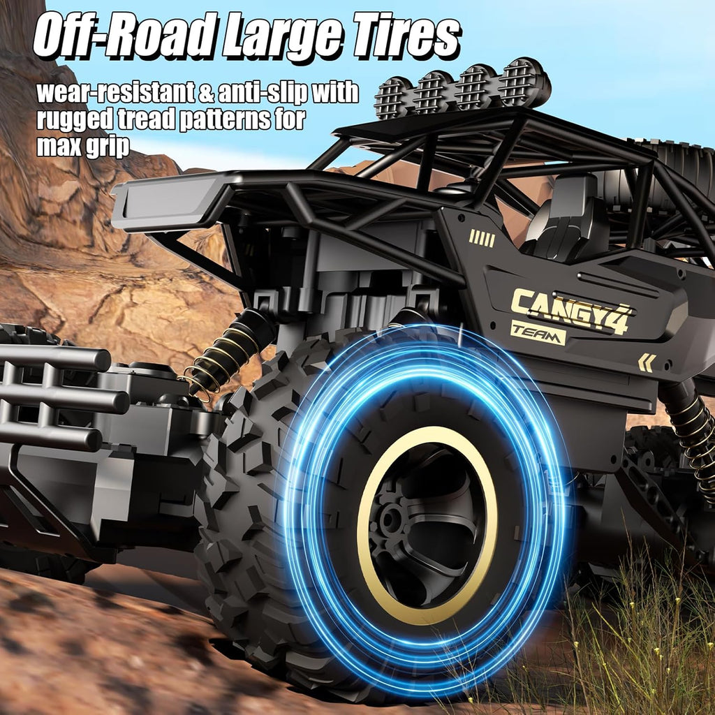 Jiakora Coches RC de Gran Tamaño, Camión RC Rock Crawler con 2 Bate...