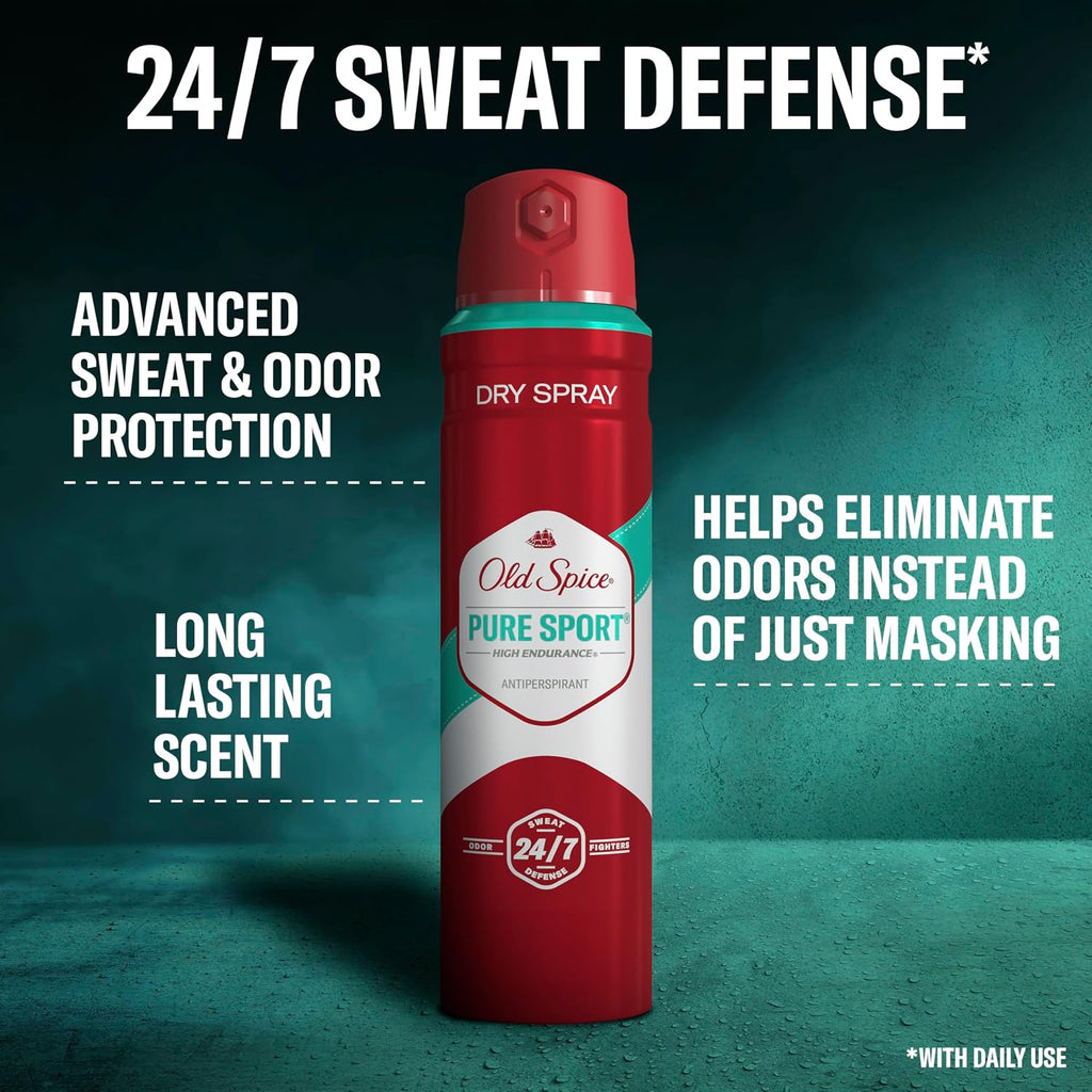 Old Spice Dry Spray Desodorante Antitranspirante para hombres, High...