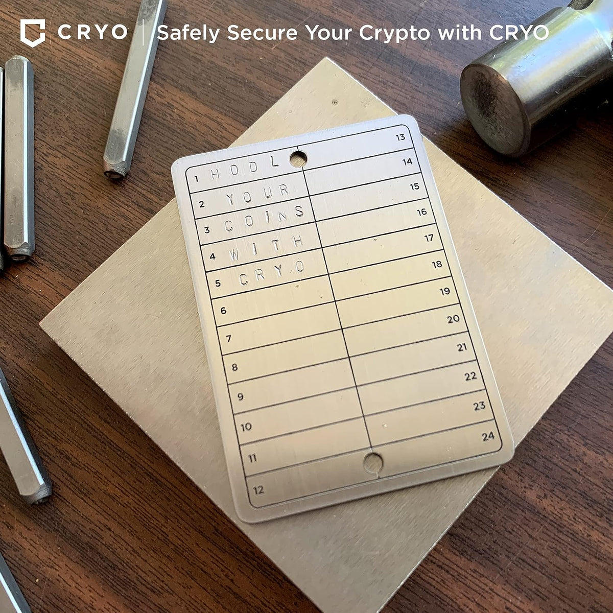 CRYO Paquete de almacenamiento de semillas criptográficas, cartera...