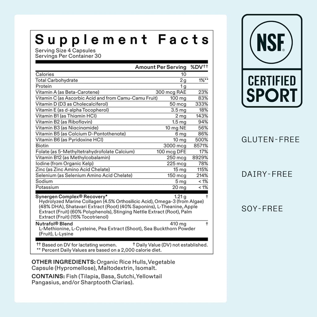 Suplemento para el crecimiento del cabello posparto Nutrafol