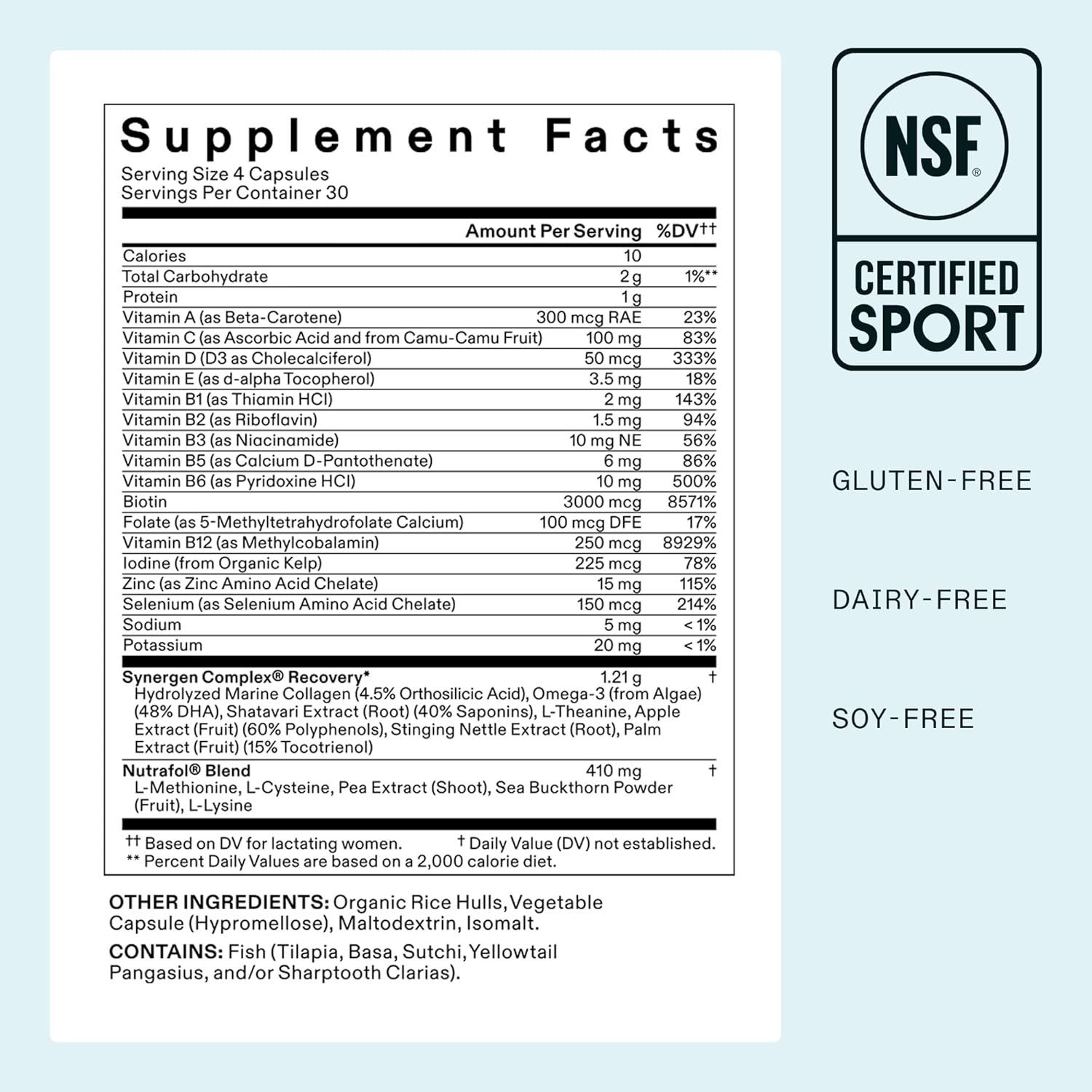 Suplemento para el crecimiento del cabello posparto Nutrafol