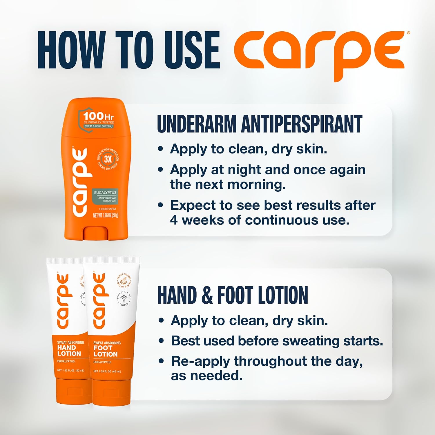 Carpe Head to Toe Bundle - Desodorante antitranspirante para axilas...