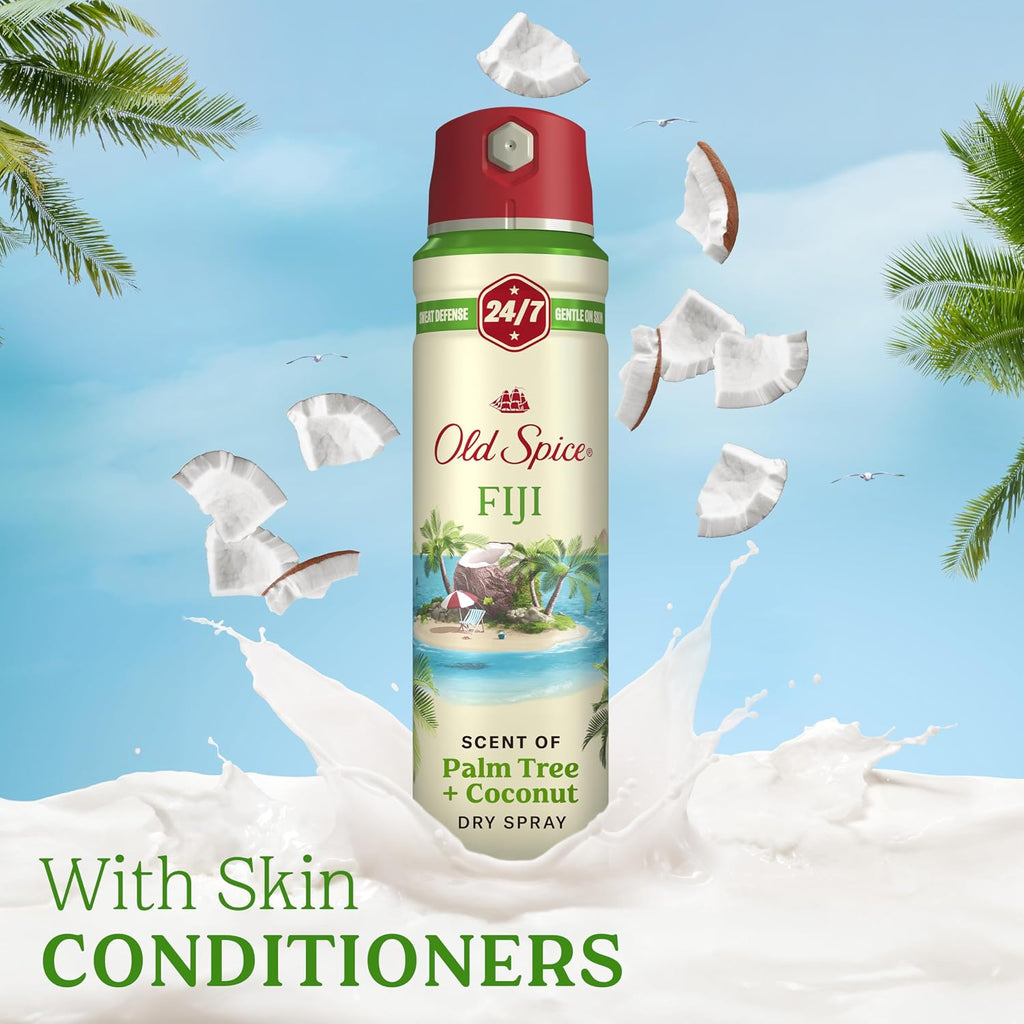 Old Spice Dry Spray Desodorante antitranspirante para hombres, fres...