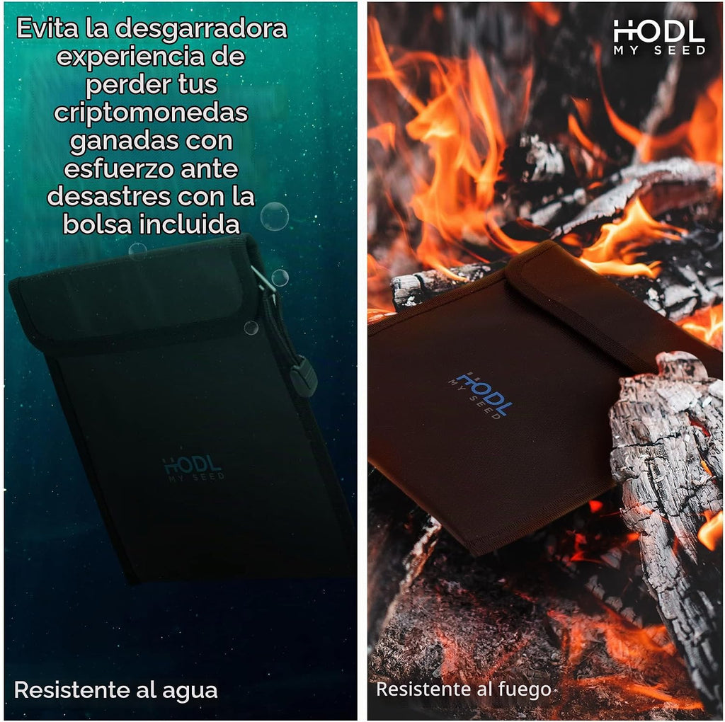 HODL My Seed Crypto Seed - Cuaderno de almacenamiento de frases par...