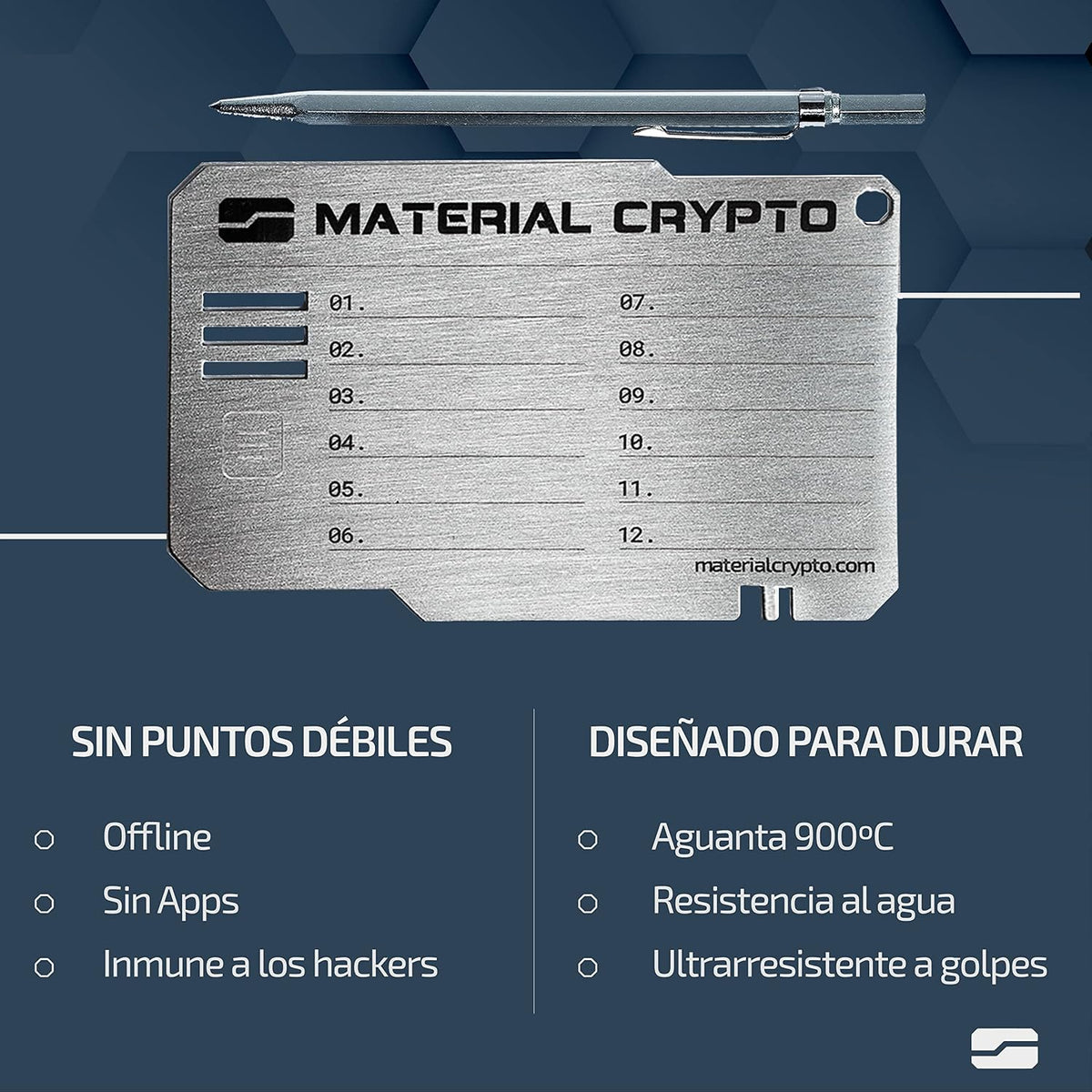 Material Crypto DIY - Almacenamiento de semillas criptográficas | C...
