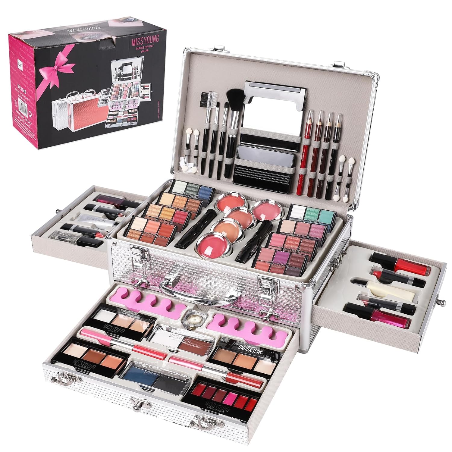 Hegafoo Kit de maquillaje todo en uno para adolescentes, kit de maq...