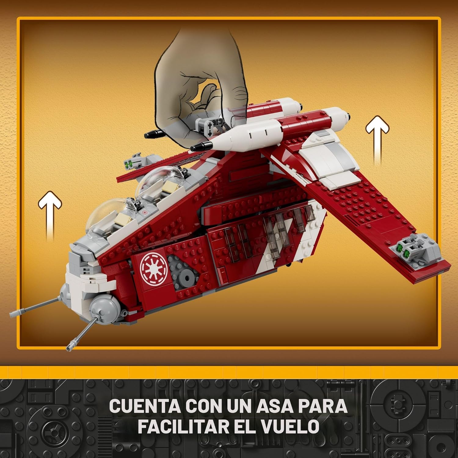 LEGO Star Wars Nave de combate Coruscant Guard 75354 Juguete para c...