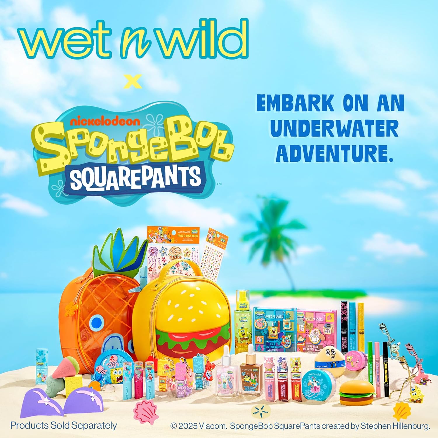 wet n wild SpongeBob SquarePants PR Box - Juego de coleccionista de...