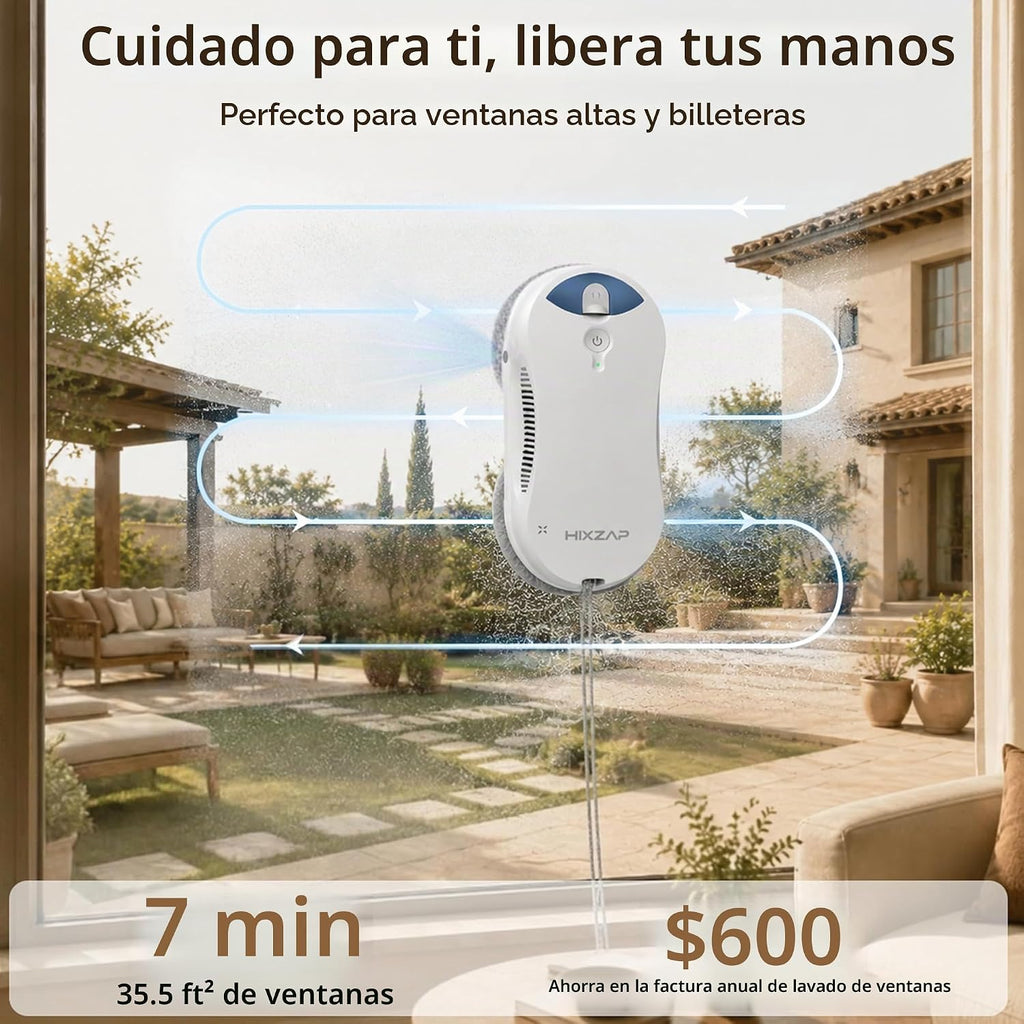 Robot de limpieza de ventanas X6 para ventanas altas, interior\/ext...
