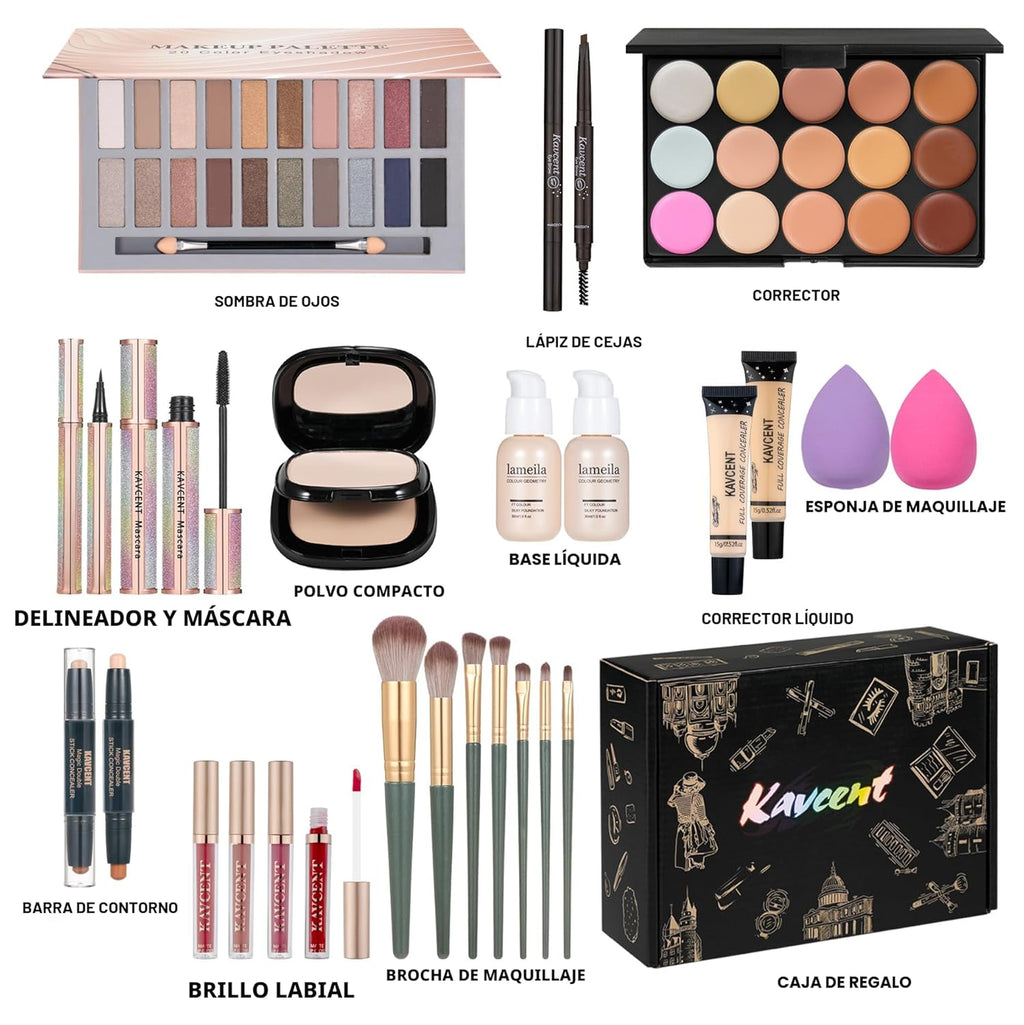 Juego de maquillaje Kit de maquillaje para mujeres Kit completo Jue...