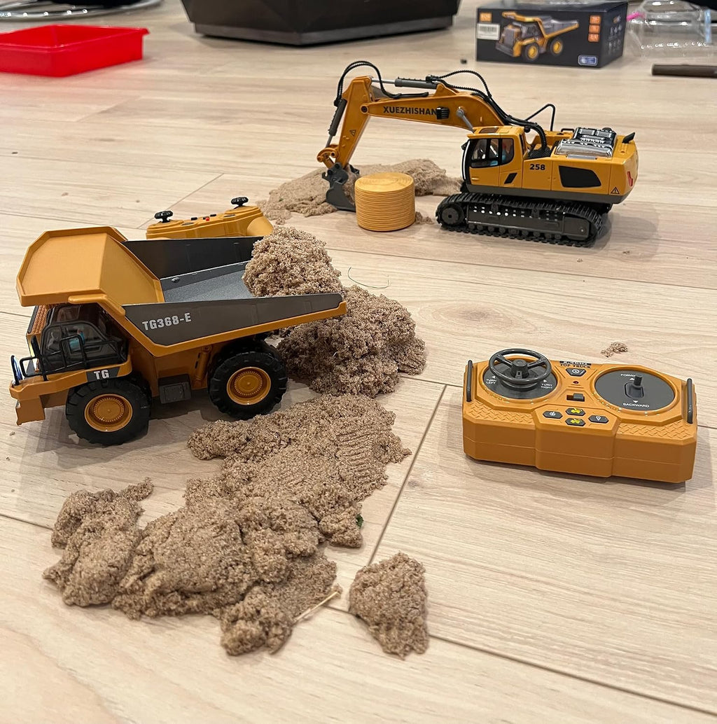 KIDMARKT Excavadora de juguete con control remoto para niños | Cami...