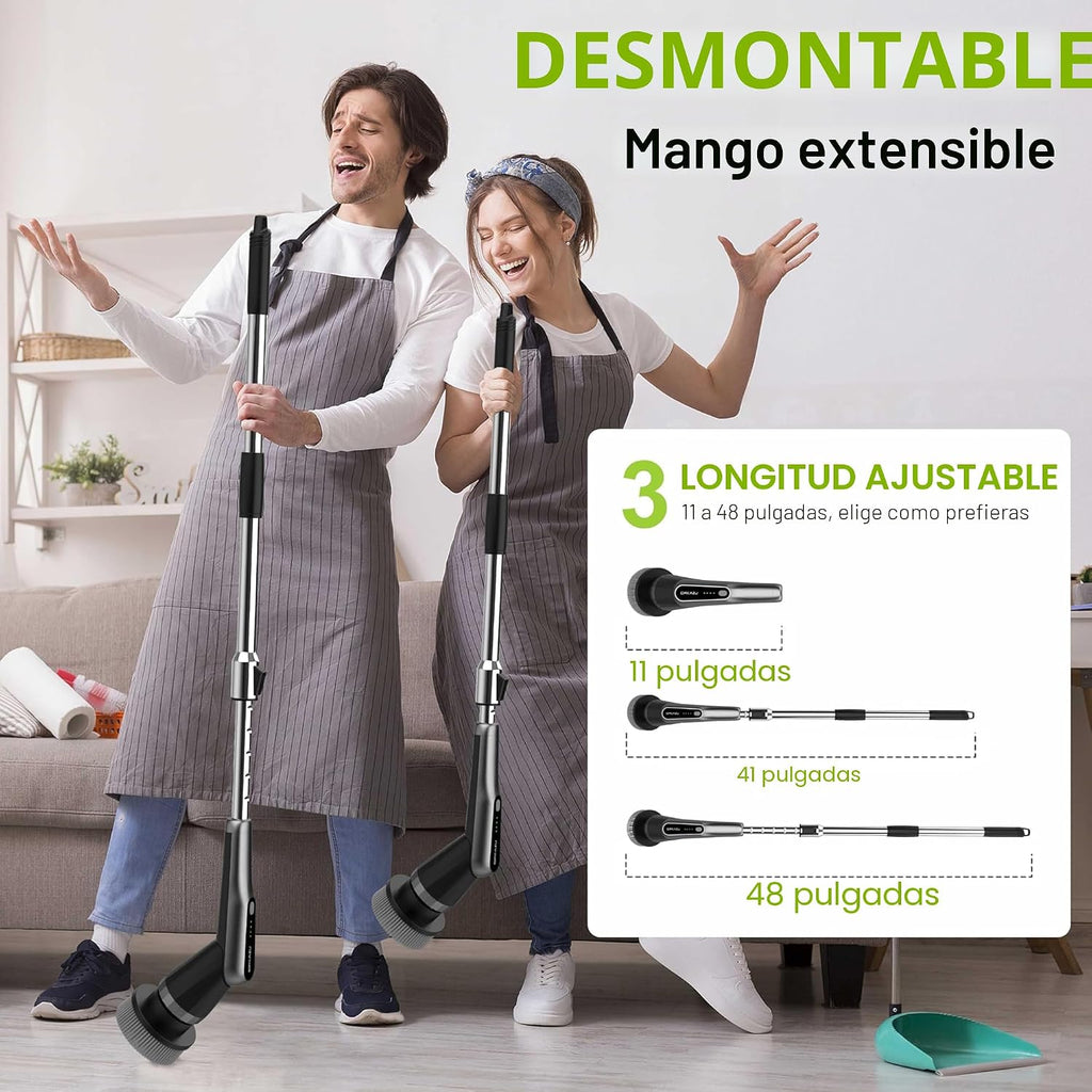 Dreazu Pro - Limpiador eléctrico giratorio 10 en 1 para baño | Cepi...