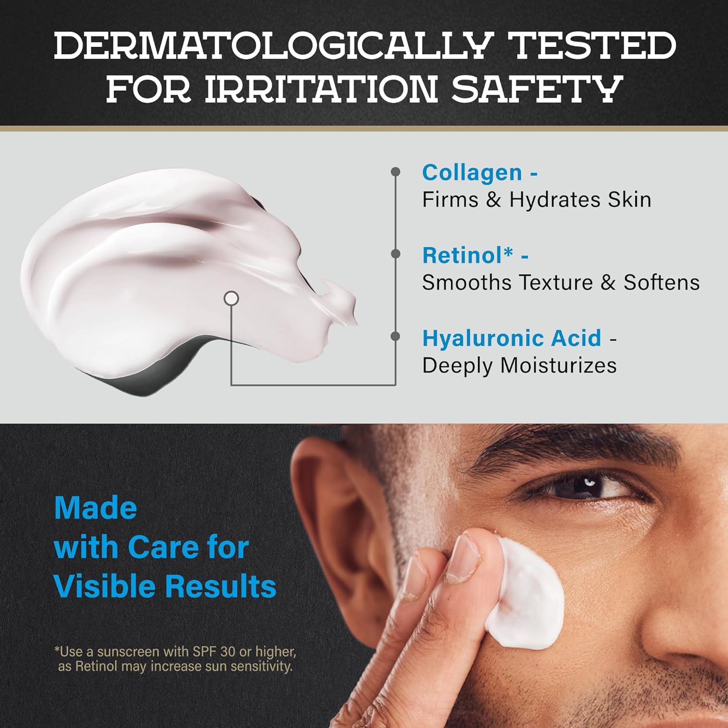 Crema hidratante facial para hombre, antienvejecimiento y arrugas,...