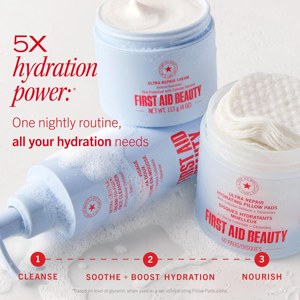 Crema ultra reparadora First Aid Beauty, hidratante facial y corpor...